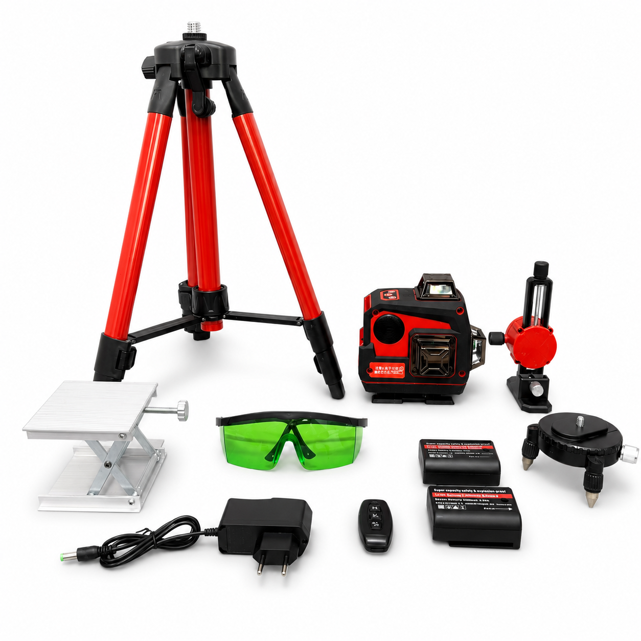 Laserski nivelir 4D 360&deg; Bluetooth &ndash; 16 linija, zeleni laser
