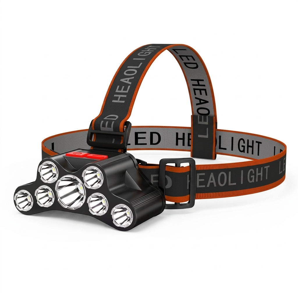 LED naglavna lampa sa punjivom baterijom &ndash; 7 LED