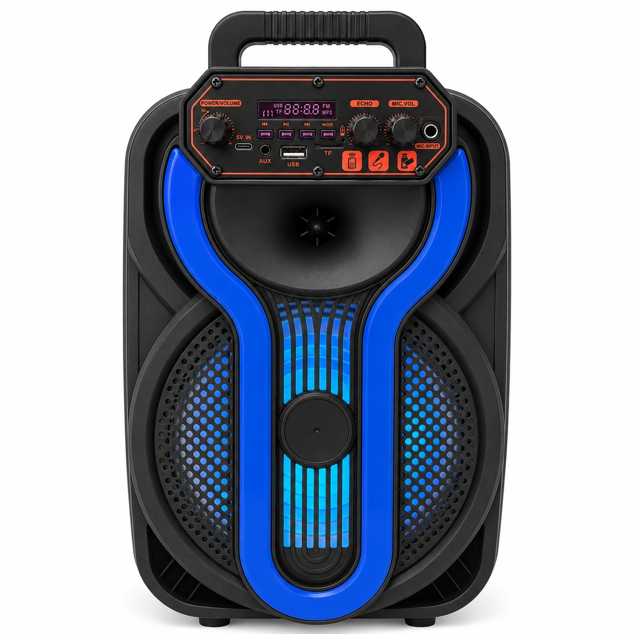 Bluetooth zvučnik QL-806 8" sa žičnim mikrofonom i daljinskim upravljačem
